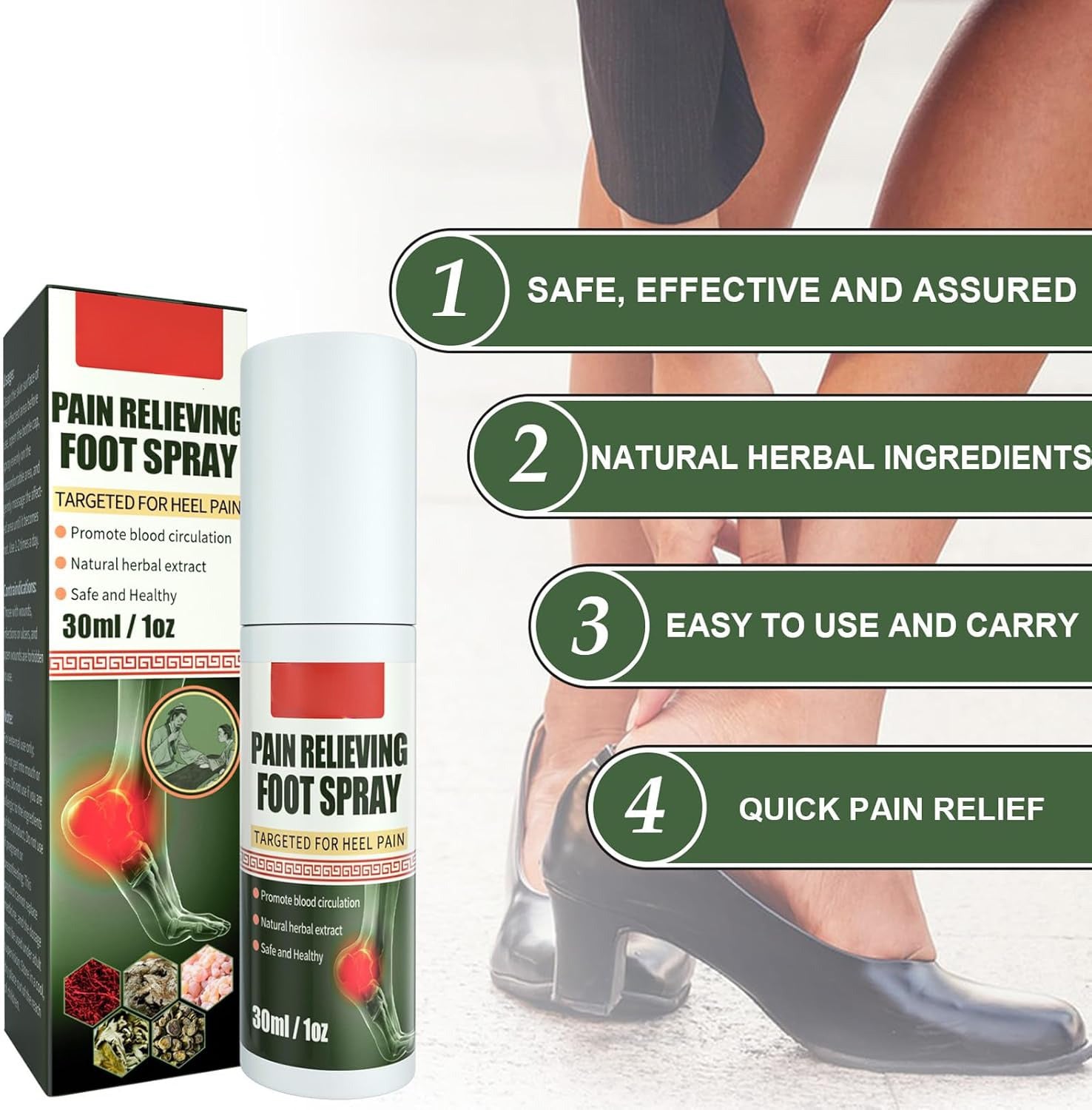 RapidRelief™ Foot & Joint Pain Relieving Spray - (Buy 1 Get 1 Free🔥🔥)