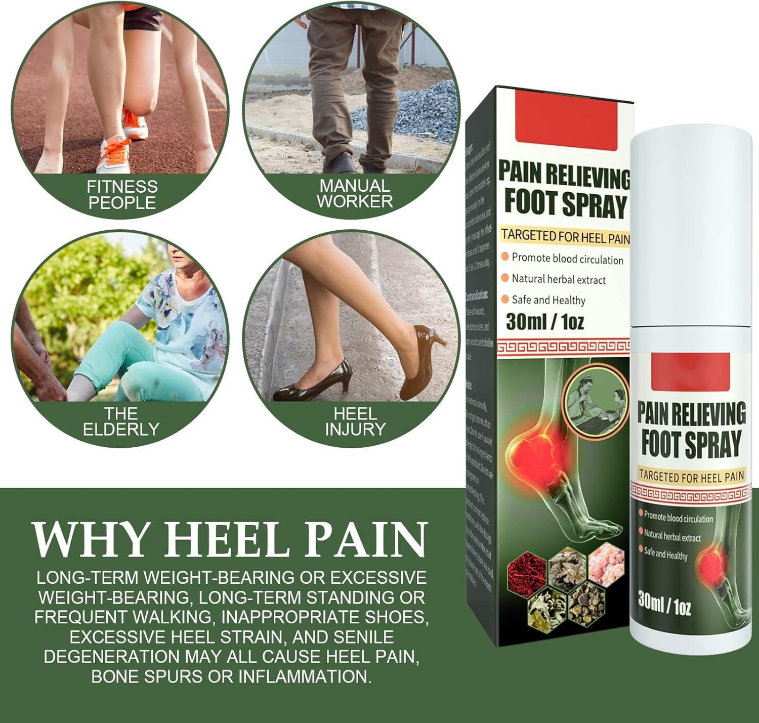RapidRelief™ Foot & Joint Pain Relieving Spray - (Buy 1 Get 1 Free🔥🔥)