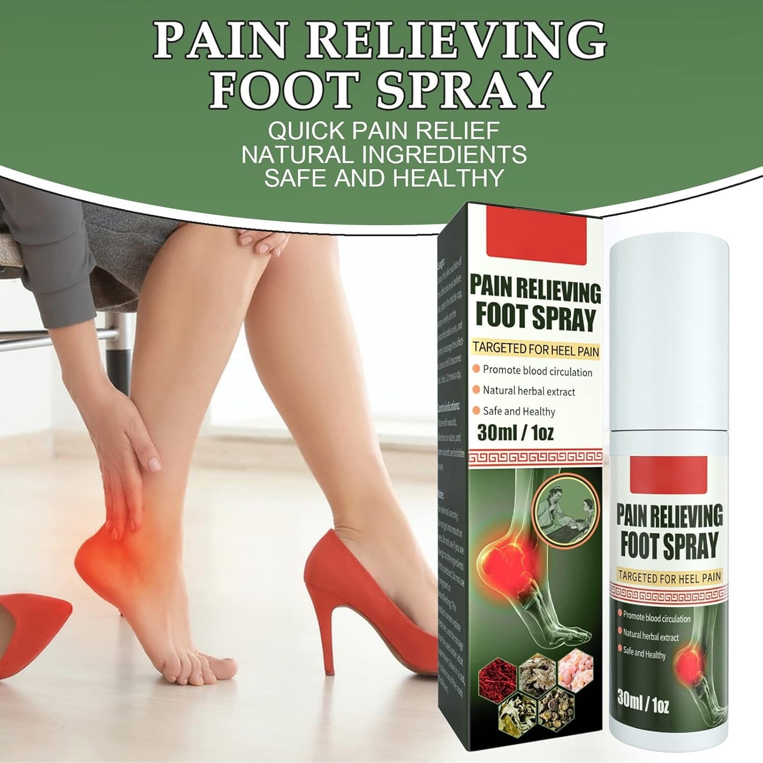 RapidRelief™ Foot & Joint Pain Relieving Spray - (Buy 1 Get 1 Free🔥🔥)