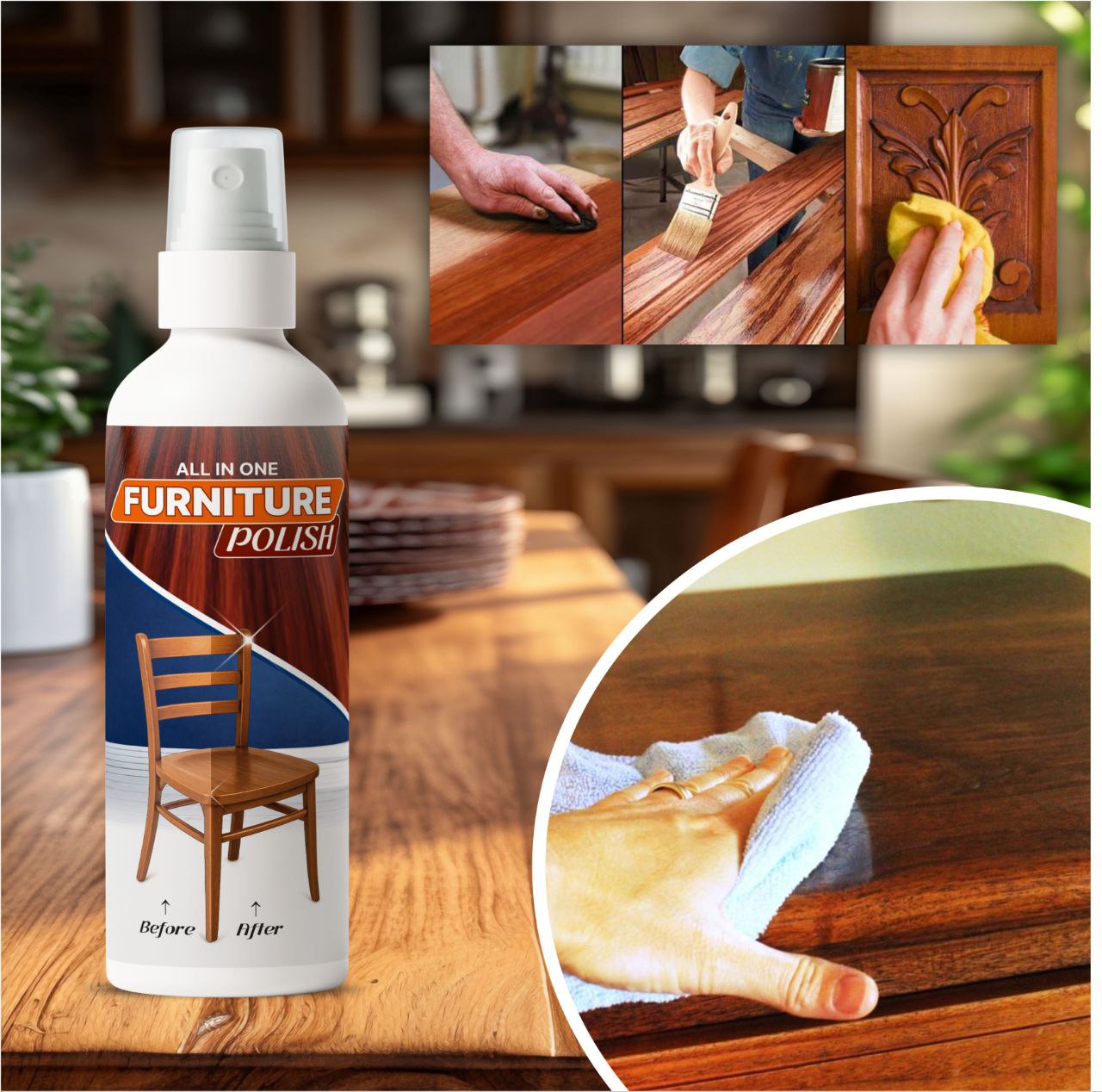 Furniture Polish and Cleaner Spray - 🔥 Buy 1 Get 2 FREE 🔥
