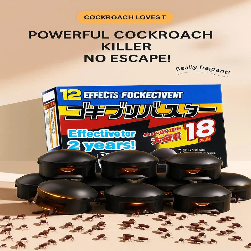 🌿NatureShield Plant-Based Roach Control – Made in Japan (12 Pcs)