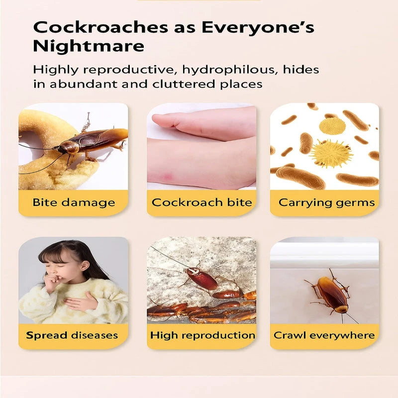 🌿NatureShield Plant-Based Roach Control – Made in Japan (12 Pcs)