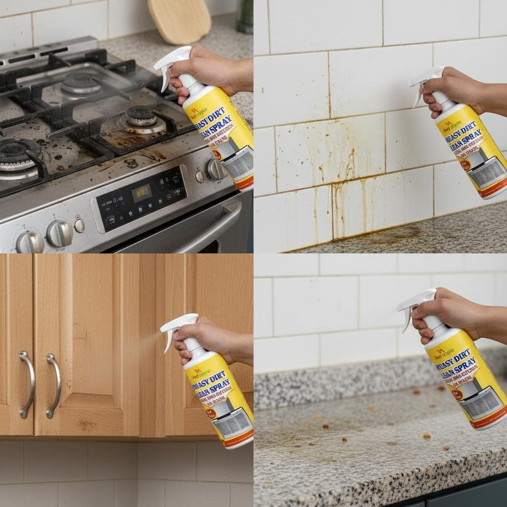 Kitchen Oil & Grease Clean Spray - 🔥 Buy 1 Get 1 Free 🔥